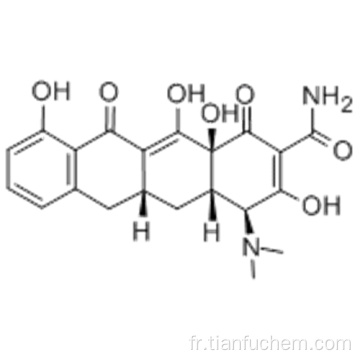 2-Naphthacenecarboxamide, 4- (diméthylamino) -1,4,4a, 5,5a, 6,11,12a-octahydro-3,10,12,12a-tétrahydroxy-1,11-dioxo -, (57192940,4S, 4aS, 5aR, 12aS) - CAS 808-26-4